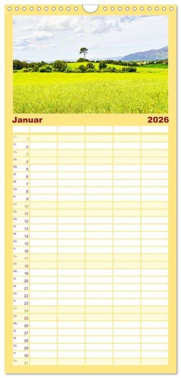 Produktbild: Familienplaner 2026 - Mallorca Meine Liebe mit 5 Spalten (Wandkalender, 21 x 45 cm) CALVENDO