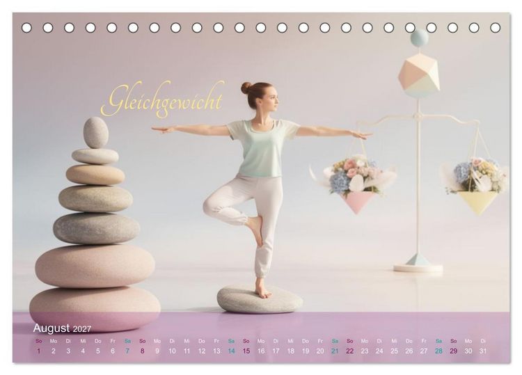 Produktbild: Sinnesmomente - Eine Reise durch die Wahrnehmung (Tischkalender 2027 DIN A5 quer), CALVENDO Monatskalender