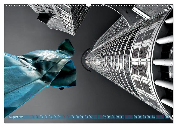 Produktbild: MAINHATTEN architektur kunst (hochwertiger Premium Wandkalender 2026 DIN A2 quer), Kunstdruck in Hochglanz