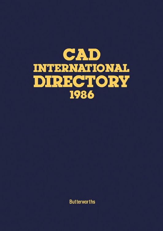 Produktbild: CAD International Directory 1986
