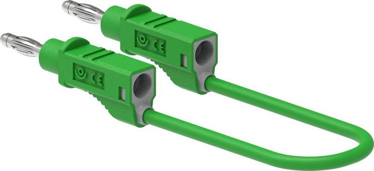 Produktbild: Electro PJP 2112-CD1-100V Messleitung Bananenstecker 4mm 100cm Gr&uuml;n 1St.