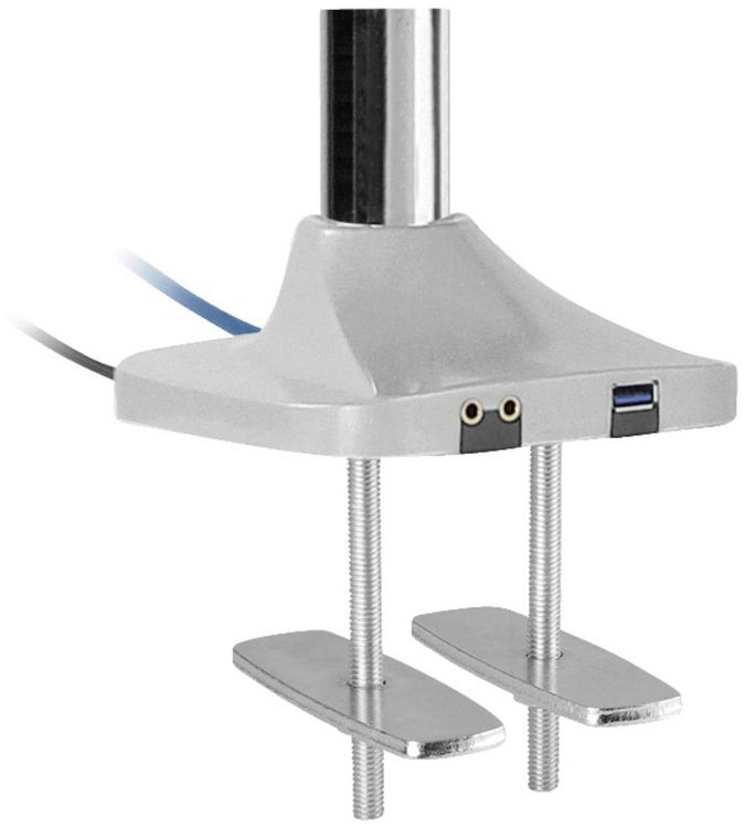 Produktbild: SpeaKa Professional Monitorhalterung SP-MM-940 3 Display(s) 33,0 cm (13") - 81,3 cm (32") Silber Schwenkbar, Neigbar, H&ouml;henverstellbar, Rotierbar