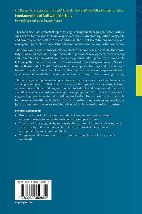 Produktbild: Fundamentals of Software Startups