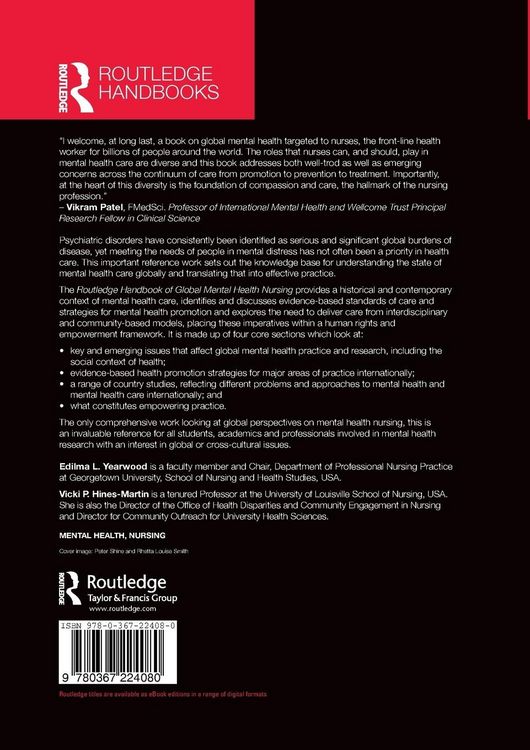 Produktbild: Routledge Handbook of Global Mental Health Nursing