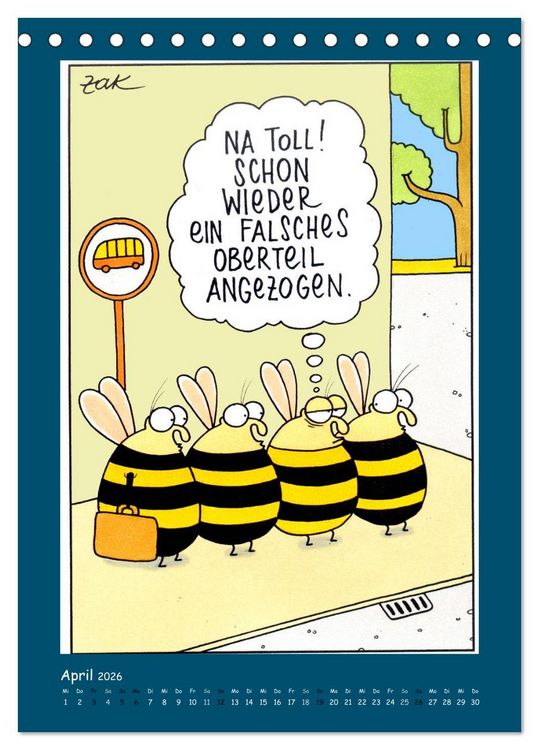 Produktbild: Na Toll! Comics von Martin Zak (Tischkalender 2026 DIN A5 hoch), CALVENDO Monatskalender