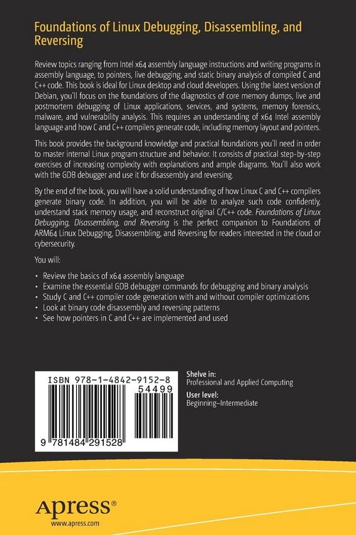 Produktbild: Foundations of Linux Debugging, Disassembling, and Reversing