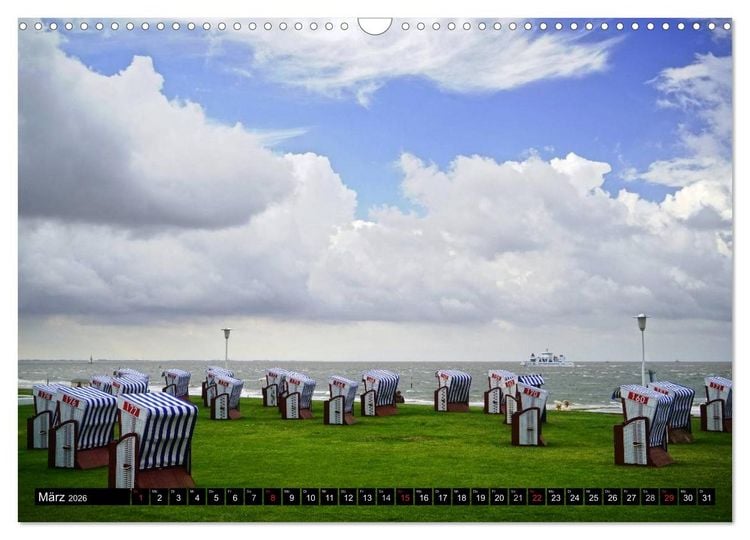 Produktbild: Norderney - von barfu&szlig; bis Lackschuh (Wandkalender 2026 DIN A3 quer), CALVENDO Monatskalender