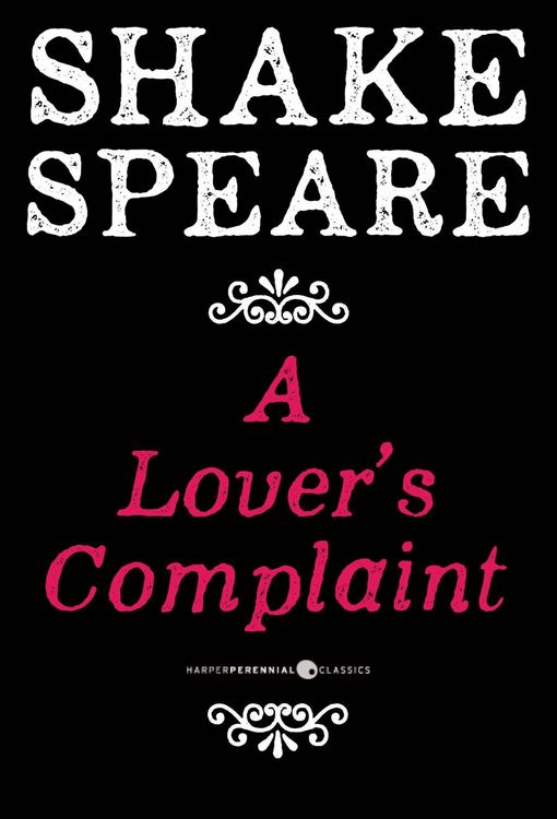 Produktbild: A Lover's Complaint