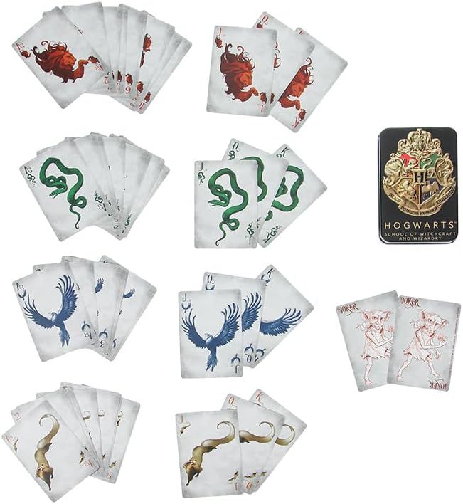 Produktbild: Hogwarts Playing Cards in a Tin Black