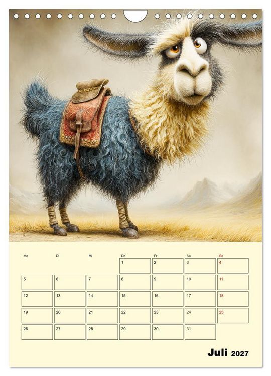 Produktbild: Lama la Vida. Lama-Momente zwischen Humor und Charakter (Wandkalender 2027 DIN A4 hoch), CALVENDO Monatskalender