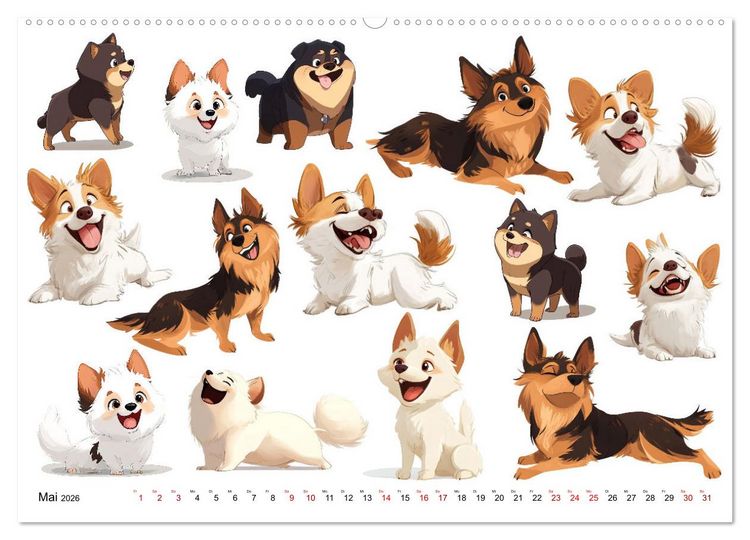 Produktbild: ComicZoo - eine lustige Tiertruppe (Wandkalender 2026 DIN A2 quer), CALVENDO Monatskalender