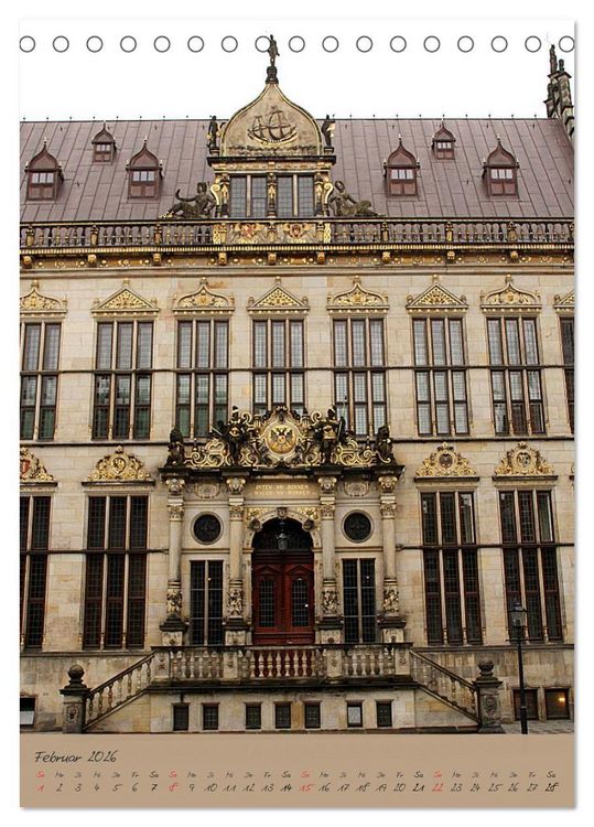 Produktbild: Sch&ouml;ne alte Hansestadt Bremen (Tischkalender 2026 DIN A5 hoch), CALVENDO Monatskalender