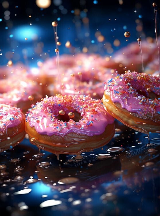 Produktbild: CALVENDO Puzzle Donats | 2000 Teile Lege-Gr&ouml;&szlig;e 90x67cm Foto-Puzzle f&uuml;r gl&uuml;ckliche Stunden