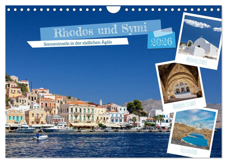 Produktbild: Rhodos und Symi (Wandkalender 2026 DIN A4 quer), CALVENDO Monatskalender