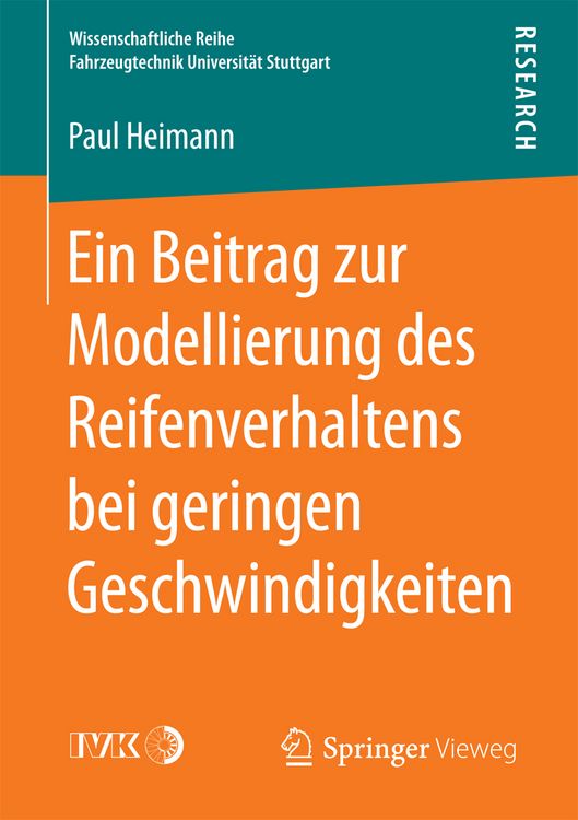 Produktbild: Ein Beitrag zur Modellierung des Reifenverhaltens bei geringen Geschwindigkeiten