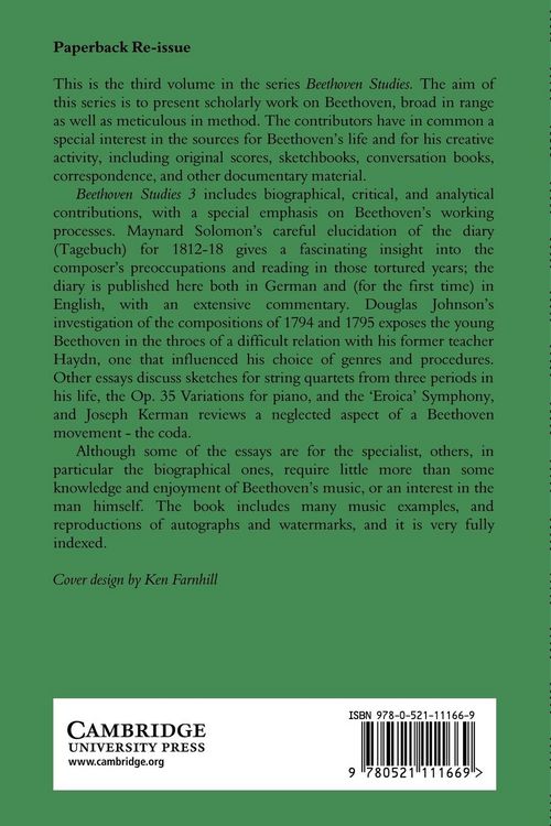 Produktbild: Beethoven Studies 3