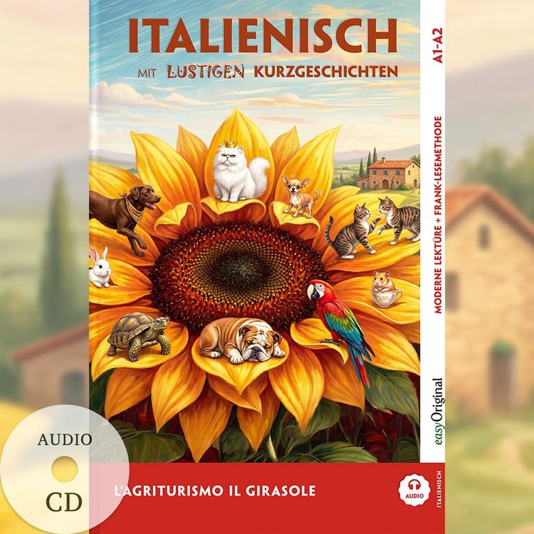 Produktbild: L&rsquo;Agriturismo &bdquo;Il Girasole&ldquo; - Italienisch lernen mit lustigen Kurzgeschichten A1-A2 (+ Audio-CD)