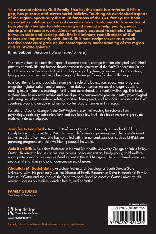 Produktbild: Families and Social Change in the Gulf Region