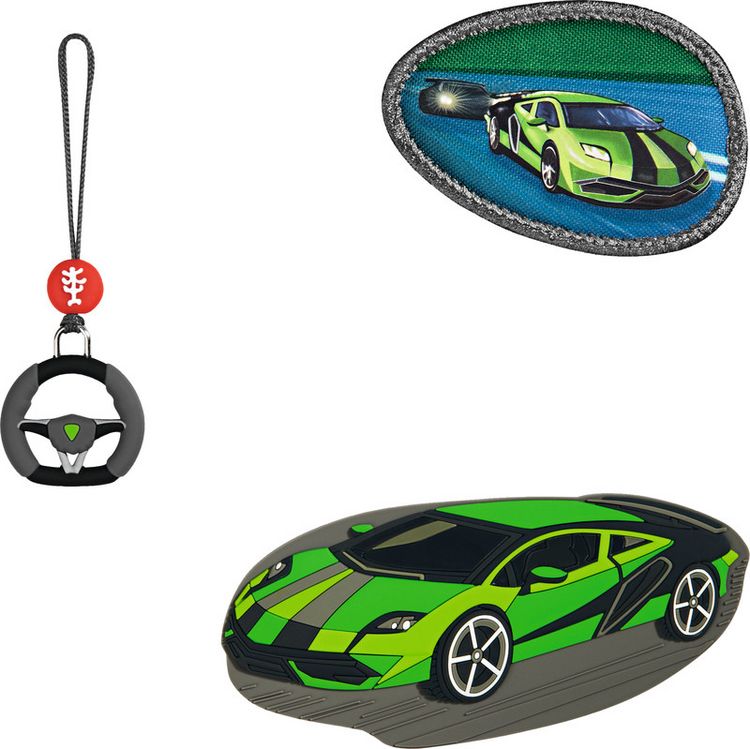 Produktbild: STEP BY STEP&reg; Schulrucksack Zubeh&ouml;rset Magic Mags, Race Car Chuck