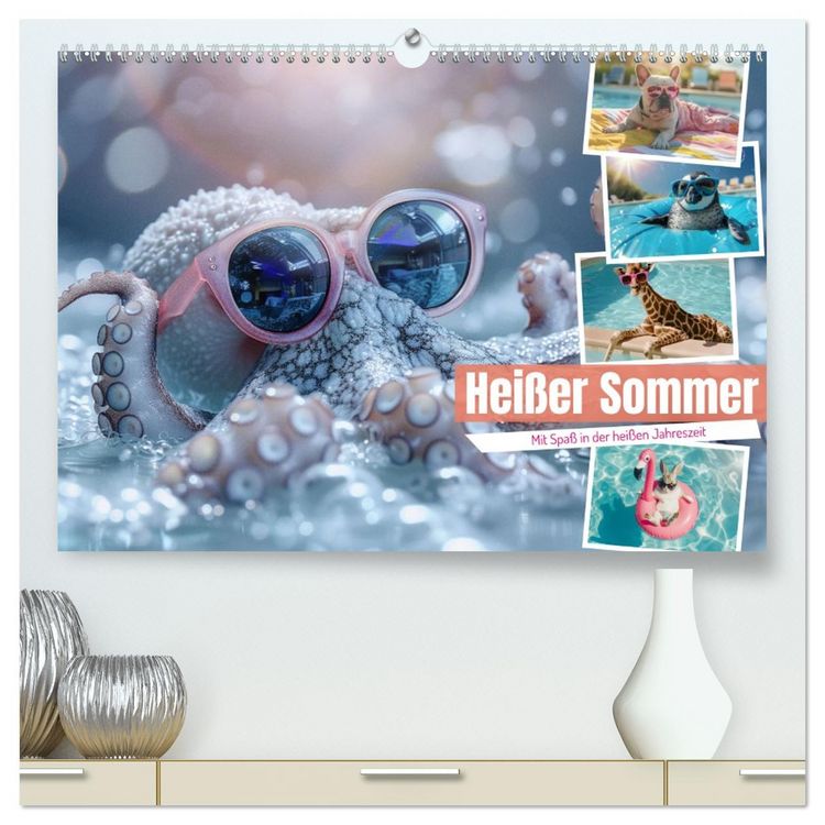 Produktbild: Hei&szlig;er Sommer (hochwertiger Premium Wandkalender 2026 DIN A2 quer), Kunstdruck in Hochglanz