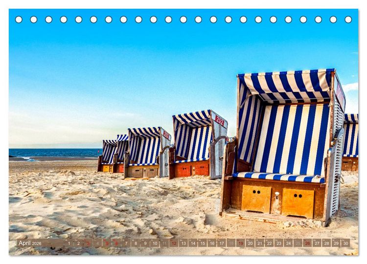 Produktbild: INSELLIEBE NORDERNEY (Tischkalender 2026 DIN A5 quer), CALVENDO Monatskalender