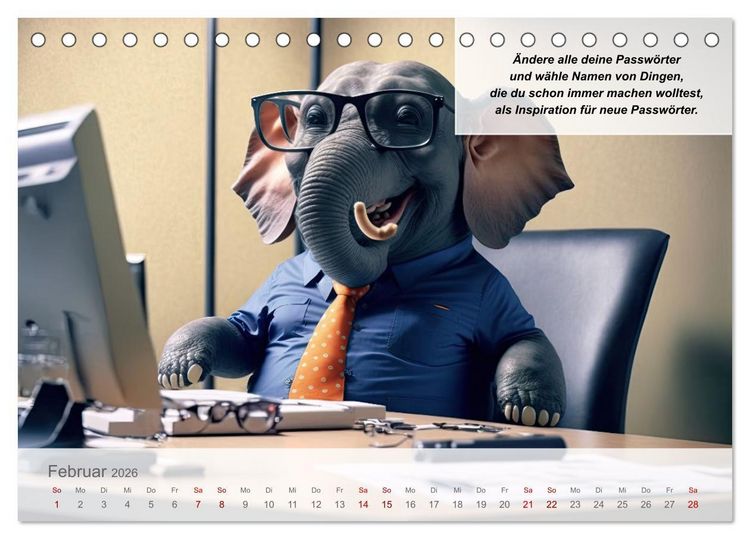 Produktbild: Endlich erfolgreich geschieden (Tischkalender 2026 DIN A5 quer), CALVENDO Monatskalender