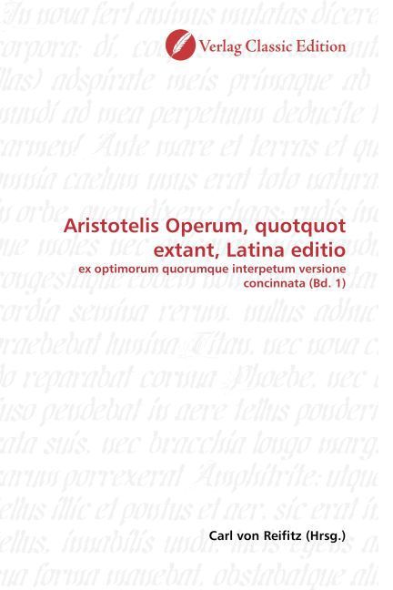 Produktbild: Aristotelis Operum, quotquot extant, Latina editio