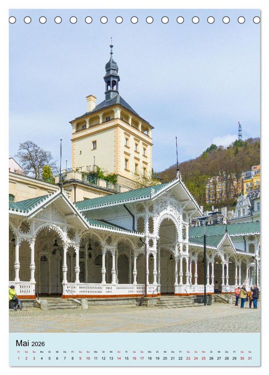 Produktbild: Spaziergang durch Karlovy Vary (Tischkalender 2026 DIN A5 hoch), CALVENDO Monatskalender