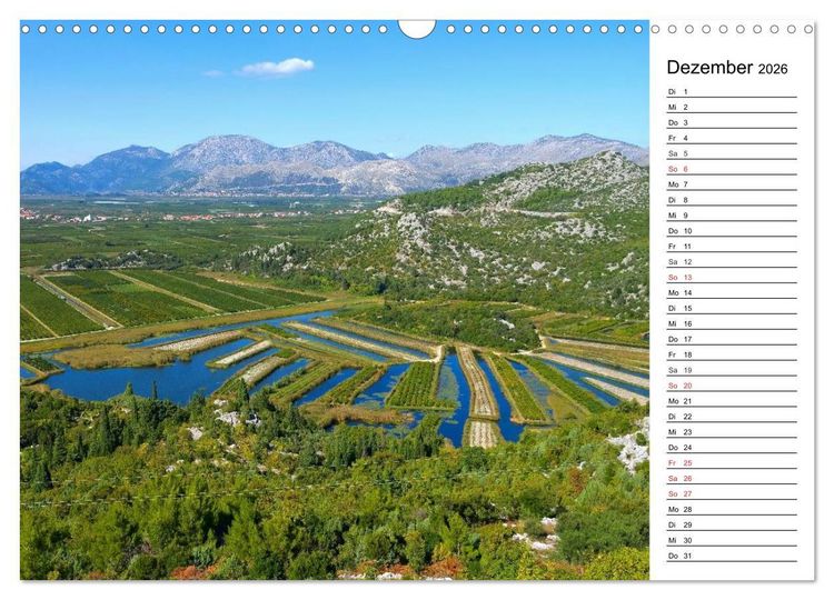 Produktbild: Kroatien - Traumhafte Landschaften und faszinierende St&auml;dte (Wandkalender 2026 DIN A3 quer), CALVENDO Monatskalender