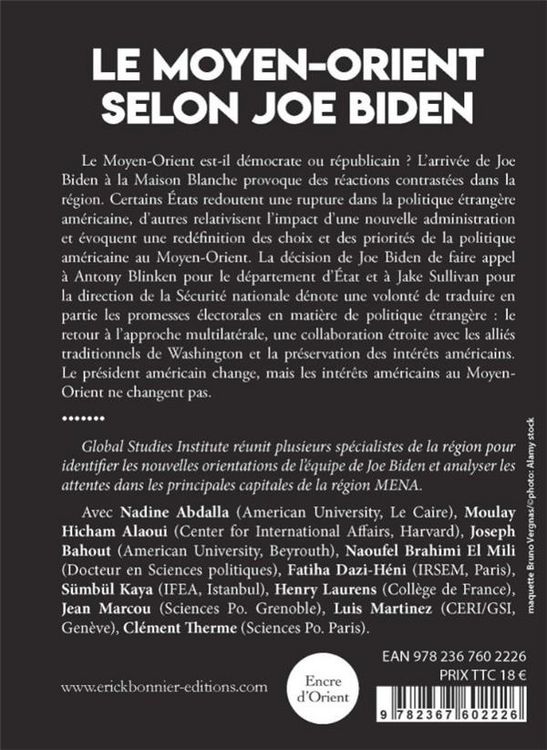 Produktbild: Moyen orient selon joe biden