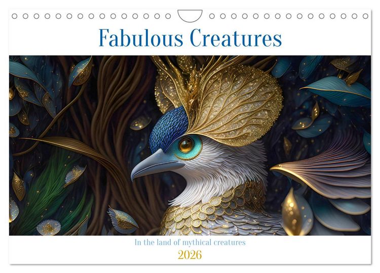 Produktbild: Fabulous creatures - In the land of mythical creatures (Wall Calendar 2026 DIN A4 landscape), CALVENDO 12 Month Wall Calendar