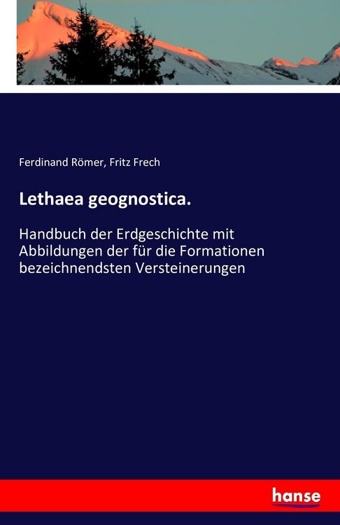 Produktbild: Lethaea geognostica.