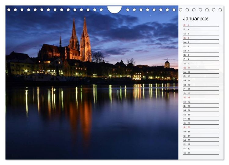 Produktbild: Die Farben von REGENSBURG (Wandkalender 2026 DIN A4 quer), CALVENDO Monatskalender