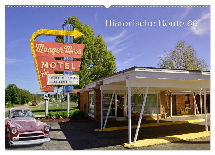 Produktbild: Historic Route 66 - National Scenic Byway (Wandkalender 2026 DIN A2 quer), CALVENDO Monatskalender