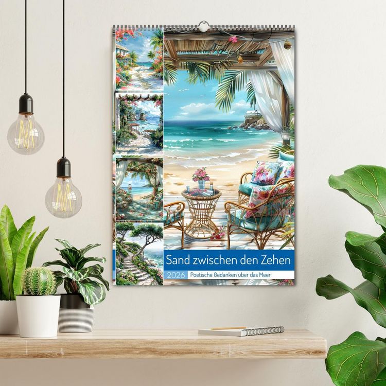 Produktbild: Sand zwischen den Zehen (Wandkalender 2026 DIN A2 hoch), CALVENDO Monatskalender