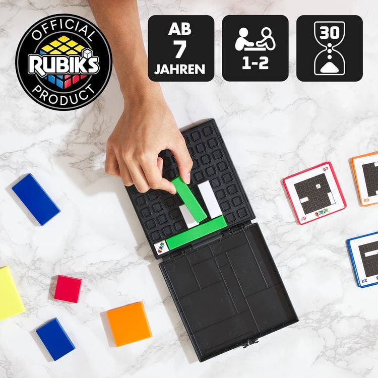 Produktbild: Rubik&rsquo;s Gridlock - spannendes Knobelspiel mit 88 Aufgaben