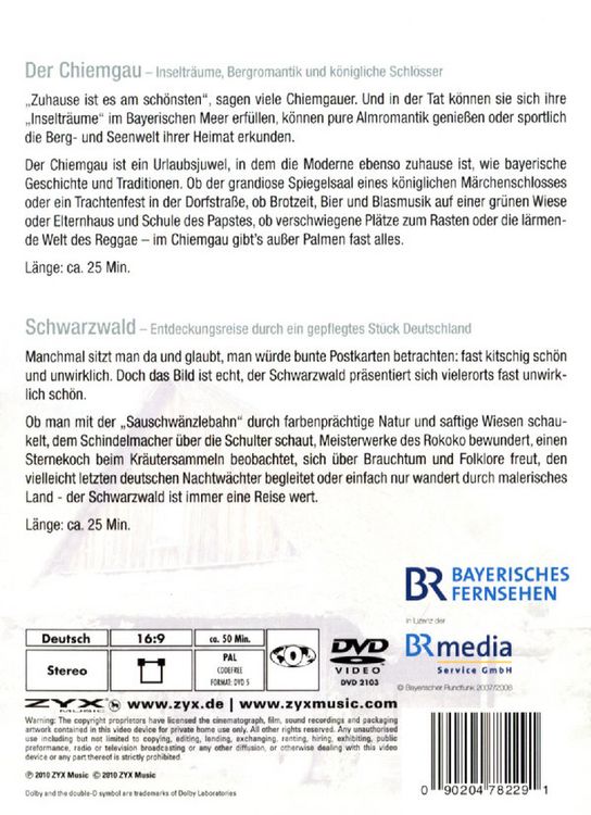 Produktbild: Chiemgau & Schwarzwald