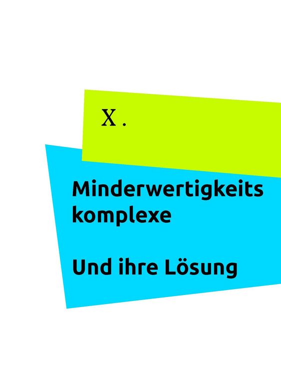 Produktbild: Minderwertigkeitskomplexe