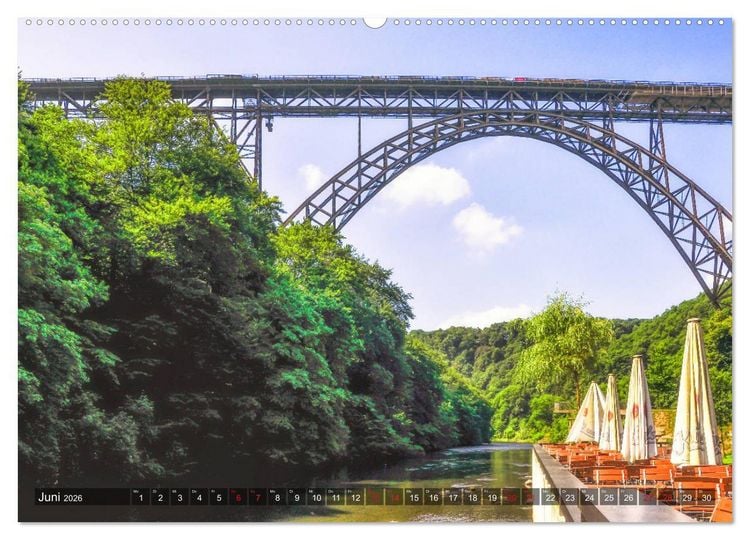 Produktbild: Nordrhein-Westfalen - Stadtansichten (Wandkalender 2026 DIN A2 quer), CALVENDO Monatskalender