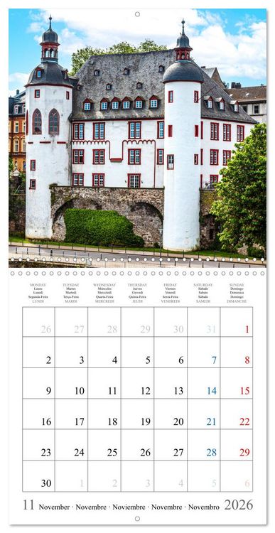 Produktbild: Castles and Palaces in the Middle Rhine Valley (Wall Calendar 2026 12 &times; 12 Inch) CALVENDO 12 Month Wall Calendar