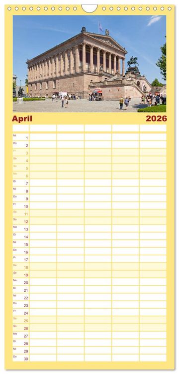 Produktbild: Familienplaner 2026 - Berlin - Metropole an der Spree mit 5 Spalten (Wandkalender, 21 x 45 cm) CALVENDO