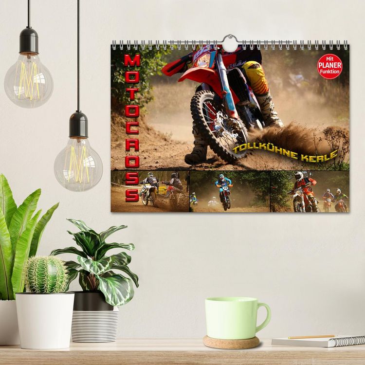 Produktbild: Motocross - tollk&uuml;hne Kerle (Wandkalender 2026 DIN A4 quer), CALVENDO Monatskalender