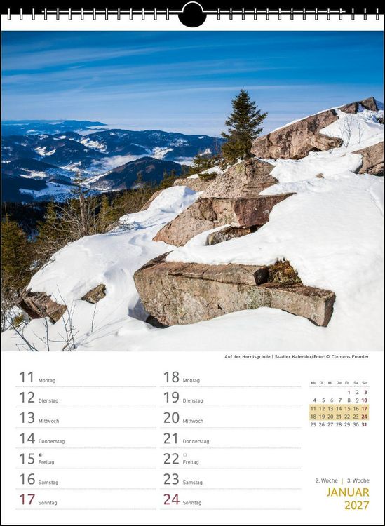 Produktbild: Zwei-Wochenplaner Schwarzwald 2027