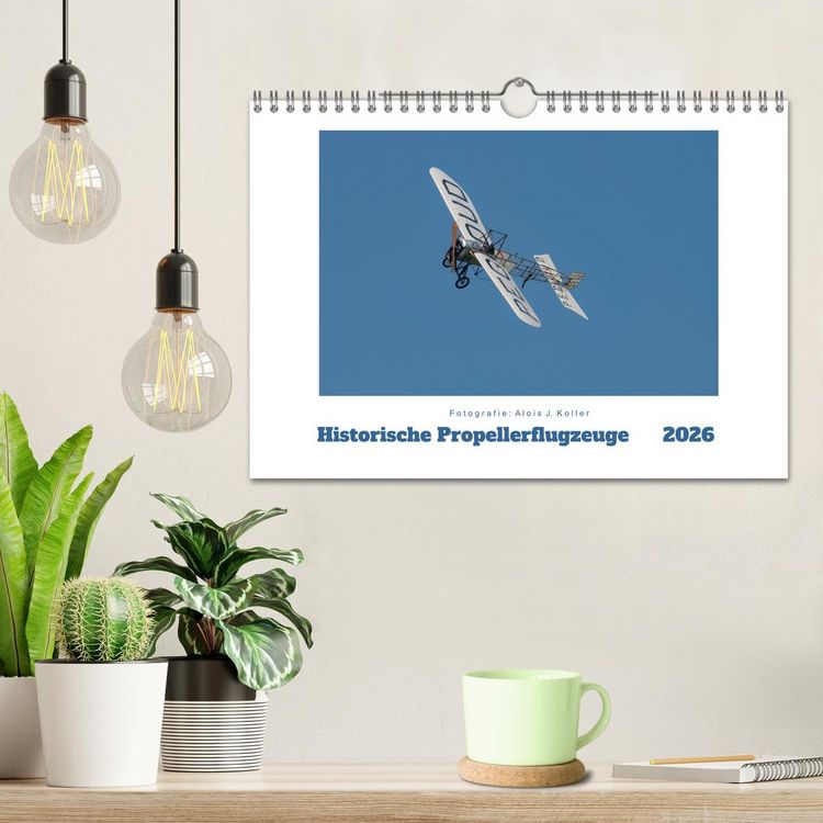 Produktbild: Historische Propellerflugzeuge 2026 (Wandkalender 2026 DIN A4 quer), CALVENDO Monatskalender