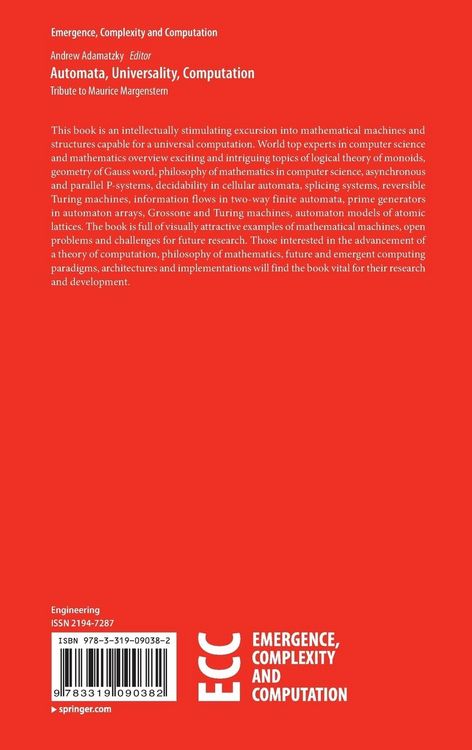 Produktbild: Automata, Universality, Computation
