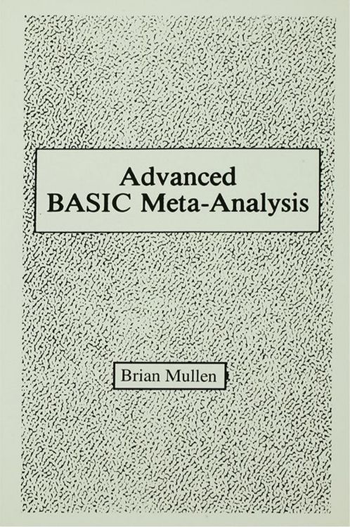 Produktbild: Advanced Basic Meta-analysis