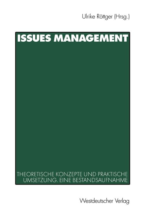 Produktbild: Issues Management in Wirtschaft und Politik