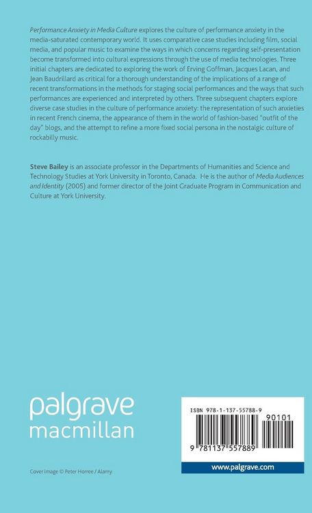 Produktbild: Performance Anxiety in Media Culture