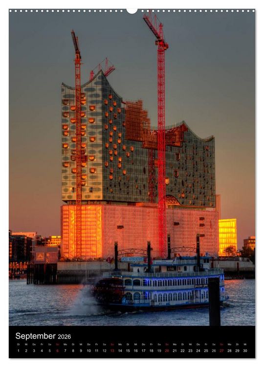 Produktbild: Hamburg im Hochformat (hochwertiger Premium Wandkalender 2026 DIN A2 hoch), Kunstdruck in Hochglanz