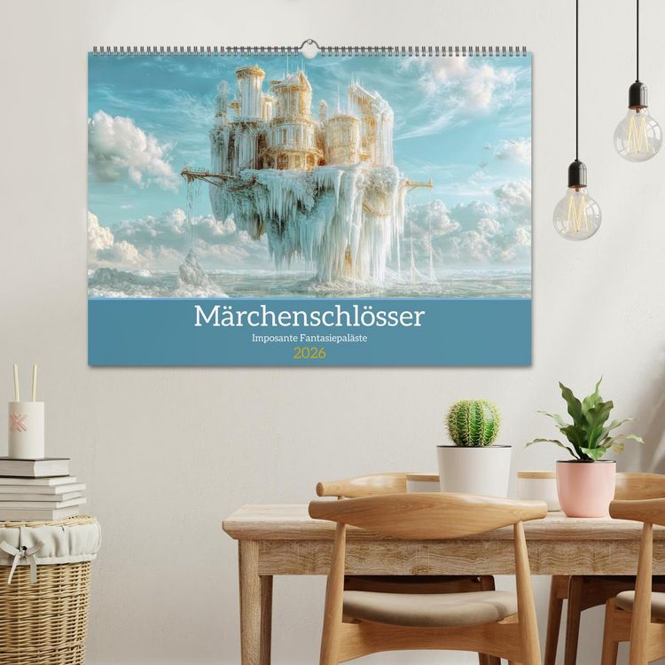 Produktbild: M&auml;rchenschl&ouml;sser - Imposante Fantasiepal&auml;ste (Wandkalender 2026 DIN A2 quer), CALVENDO Monatskalender